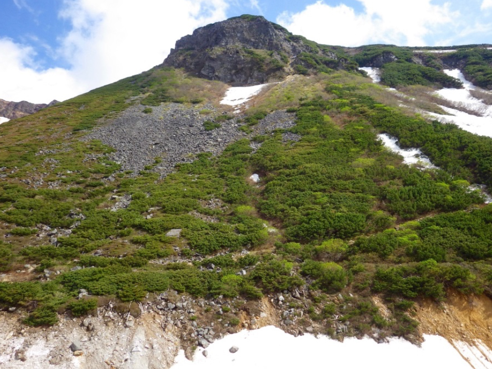 Wind cave on the talus slope under the “Monster Rock”